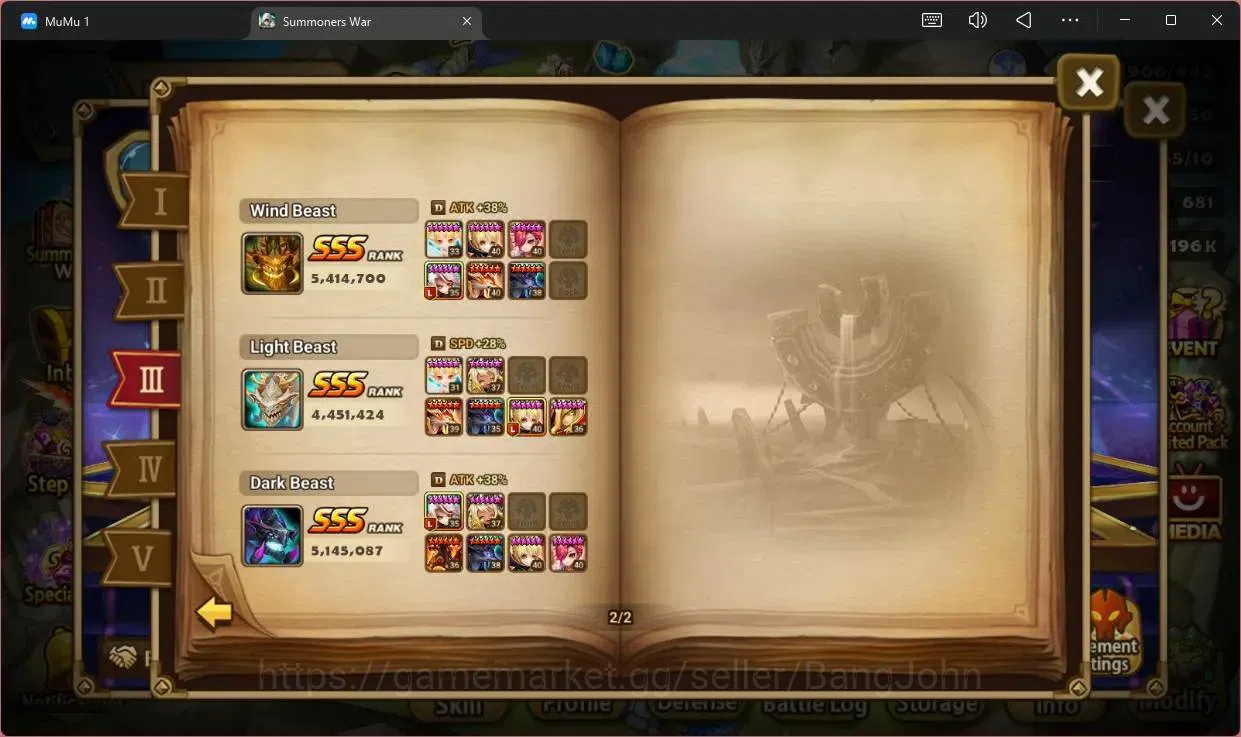 Summoners War: Sky Arena Accounts Others ASIA |LV88| LD 2(Qitian Dasheng,Celia)|17 NB5(Teshar,Leo, Etc)|33 Total B6|Ready to 19