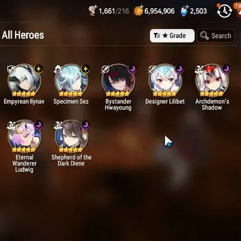 Epic Seven Accounts Starter Global|Unverif|Starter 7 ML(S.Dark Diene,B. Hwayoung,Emp Ilynav)Estele,Fumyr,TA Coli|PoH