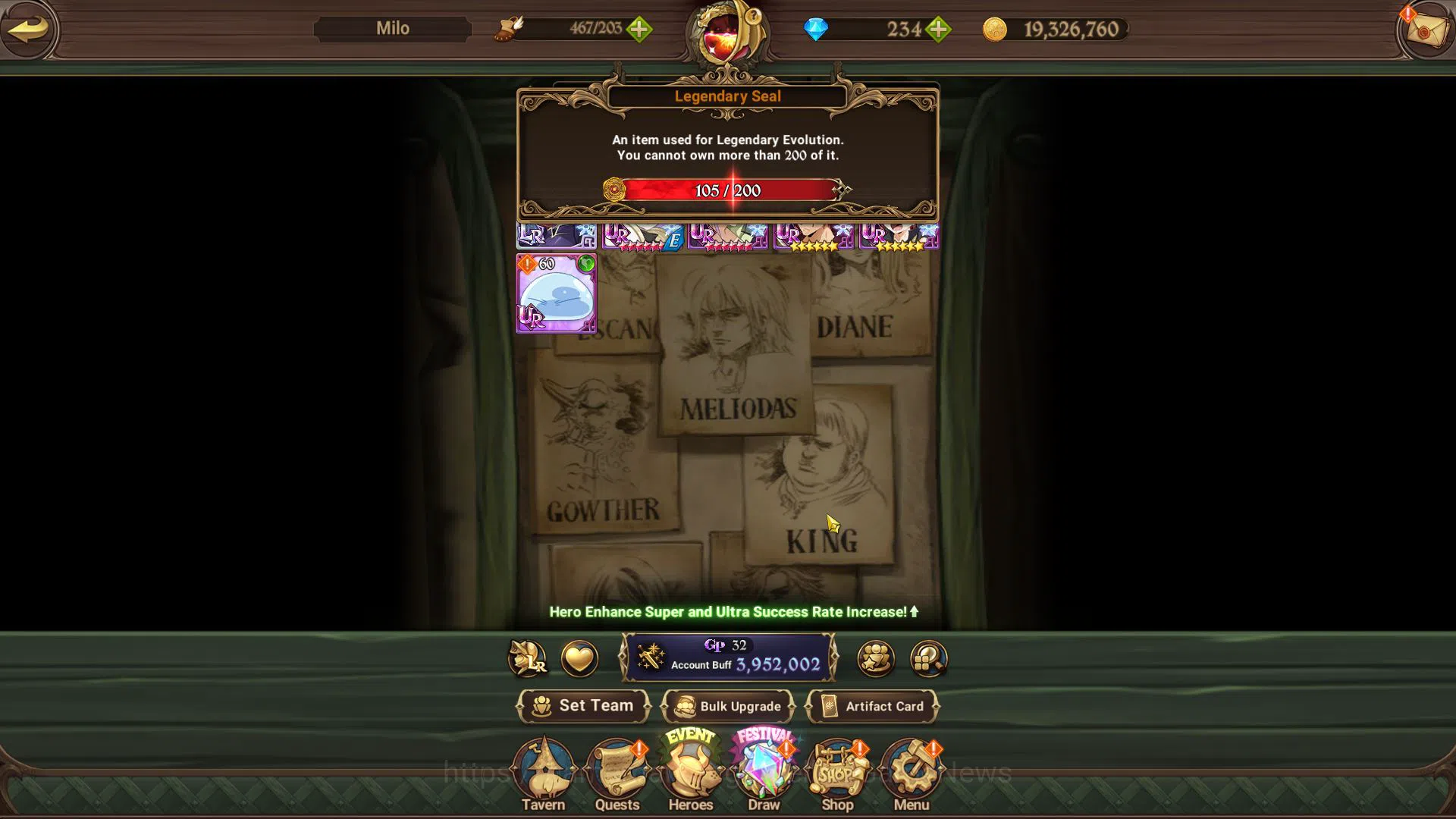 The Seven Deadly Sins: Grand Cross Accounts Asia|3,9M CC|105 Lseal+234 DM|3 LR+10 UR+ManyColla image 4