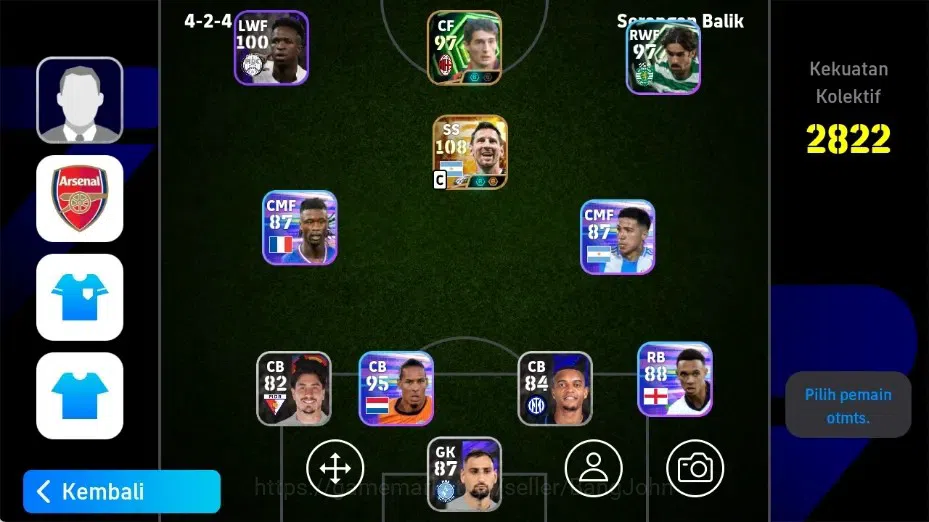 eFootball Accounts Legends & Iconic Players Mobile|PW 2822|New Lionel Messi BigT,Daniele Massaro Epic|2026|Check SS EFB2660B 1