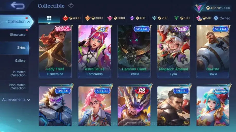 Mobile Legends: Bang Bang Accounts Global Hero 132 Skin 234|CC Natalia|LightBorn TG|V image 17
