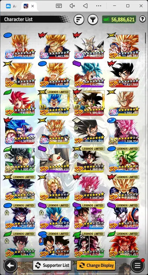 Dragon Ball Legends Accounts Android | Lvl 156|56.8M Total Power|1.2K CC|2 LR|7 image 18
