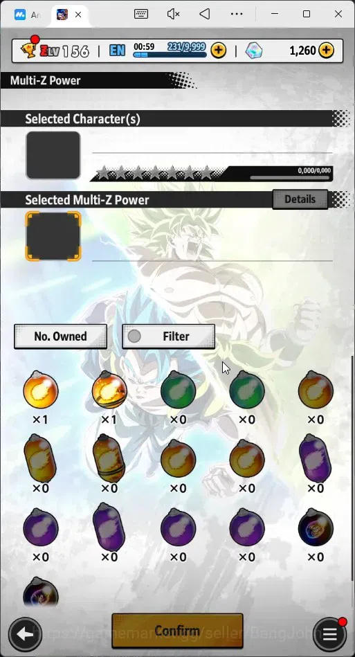 Dragon Ball Legends Accounts Android | Lvl 156|56.8M Total Power|1.2K CC|2 LR|7 image 7