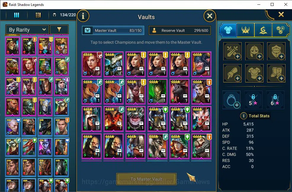 Raid: Shadow Legends Accounts Lv12 811K Power|1 Mythic(Galathir)+24 Legendary(Ni image 7