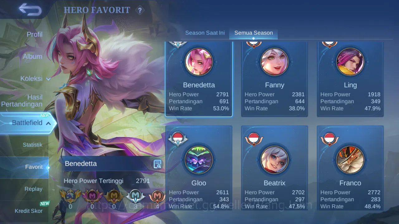 Mobile Legends: Bang Bang Accounts Hero 128 Skin 215 | Luckybox Alucard, Claude | Lig image 15