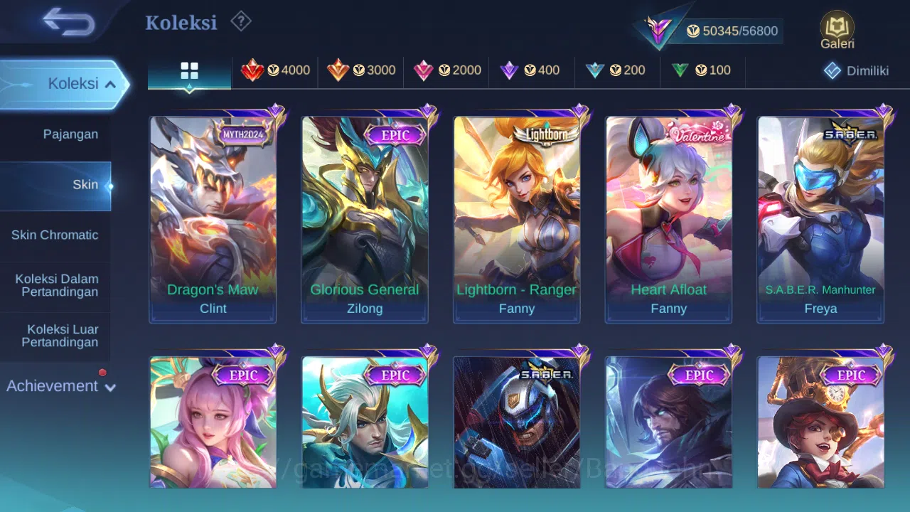 Mobile Legends: Bang Bang Accounts Hero 128 Skin 215 | Luckybox Alucard, Claude | Lig image 5