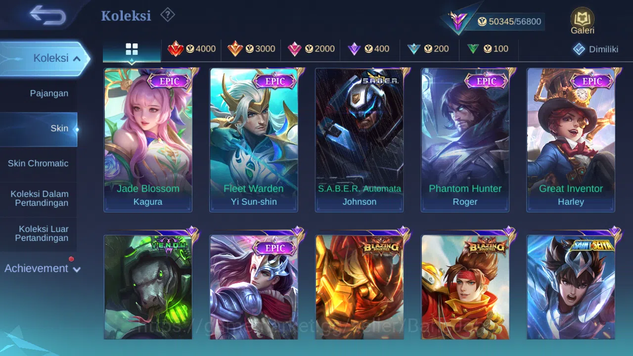 Mobile Legends: Bang Bang Accounts Hero 128 Skin 215 | Luckybox Alucard, Claude | Lig image 6