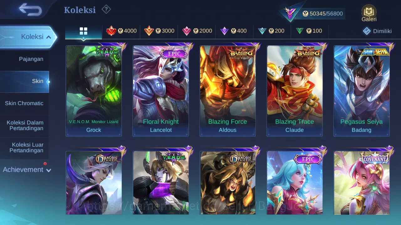 Mobile Legends: Bang Bang Accounts Hero 128 Skin 215 | Luckybox Alucard, Claude | Lig image 7