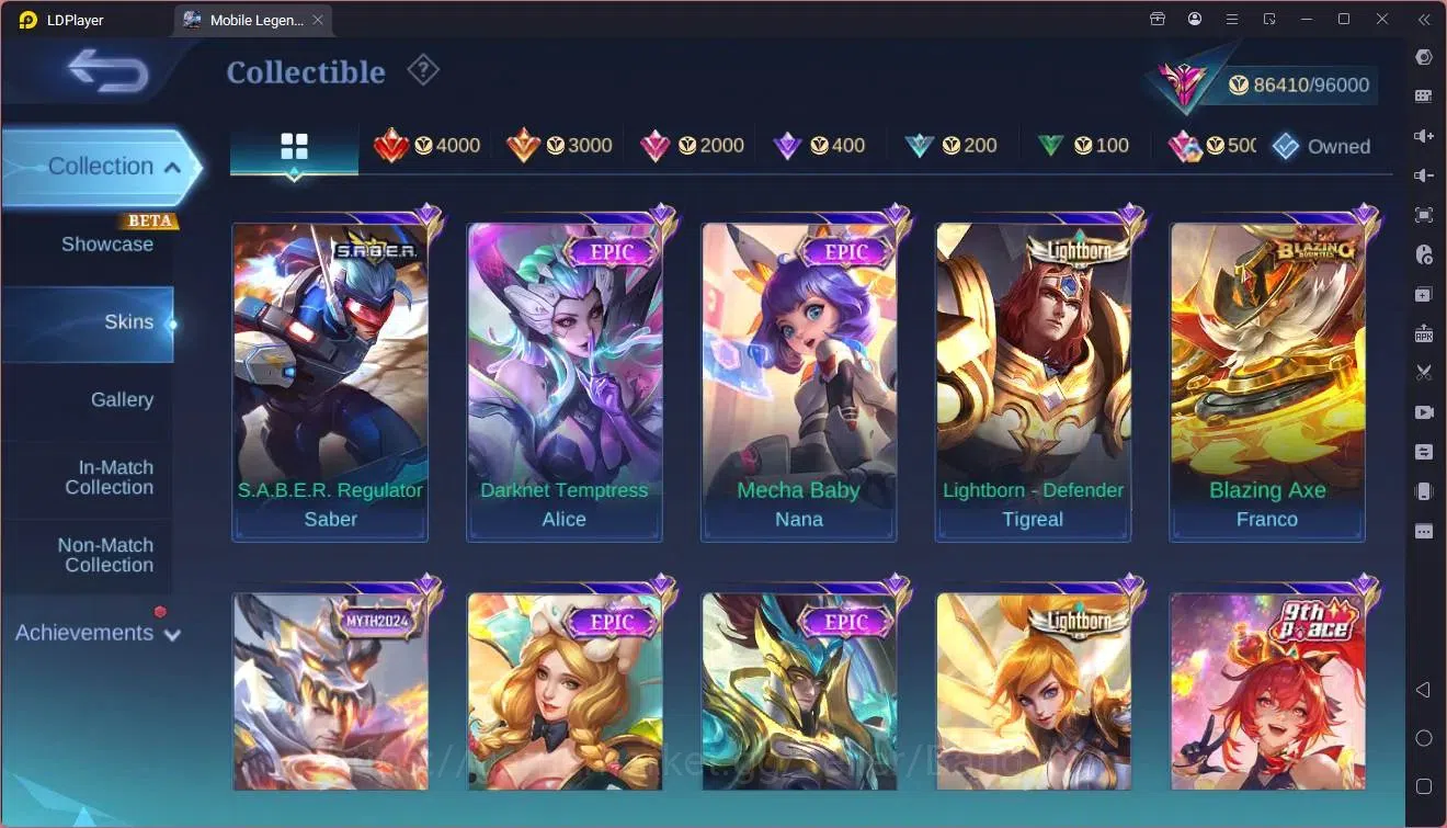 Mobile Legends: Bang Bang Accounts Global |Hero 133|Skin 315|Exalted|ASP Fanny,Layla| image 10