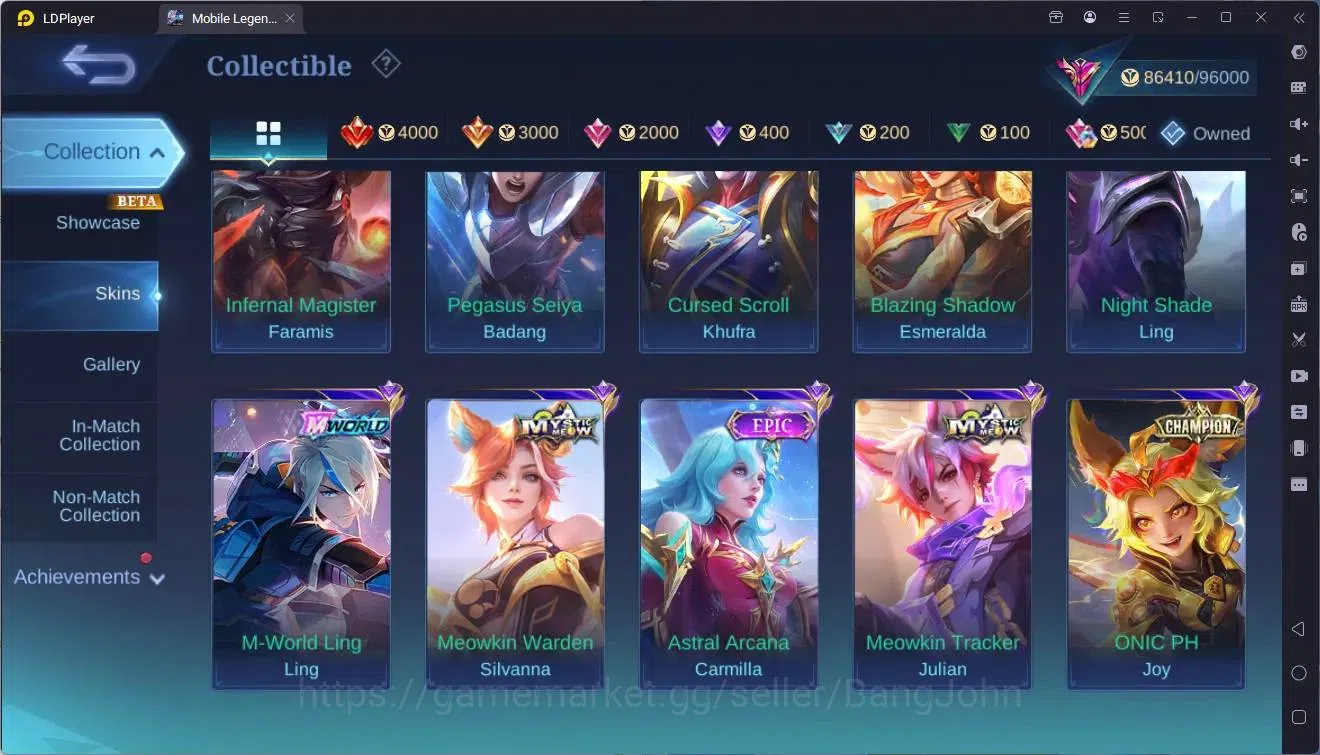 Mobile Legends: Bang Bang Accounts Global |Hero 133|Skin 315|Exalted|ASP Fanny,Layla| image 18