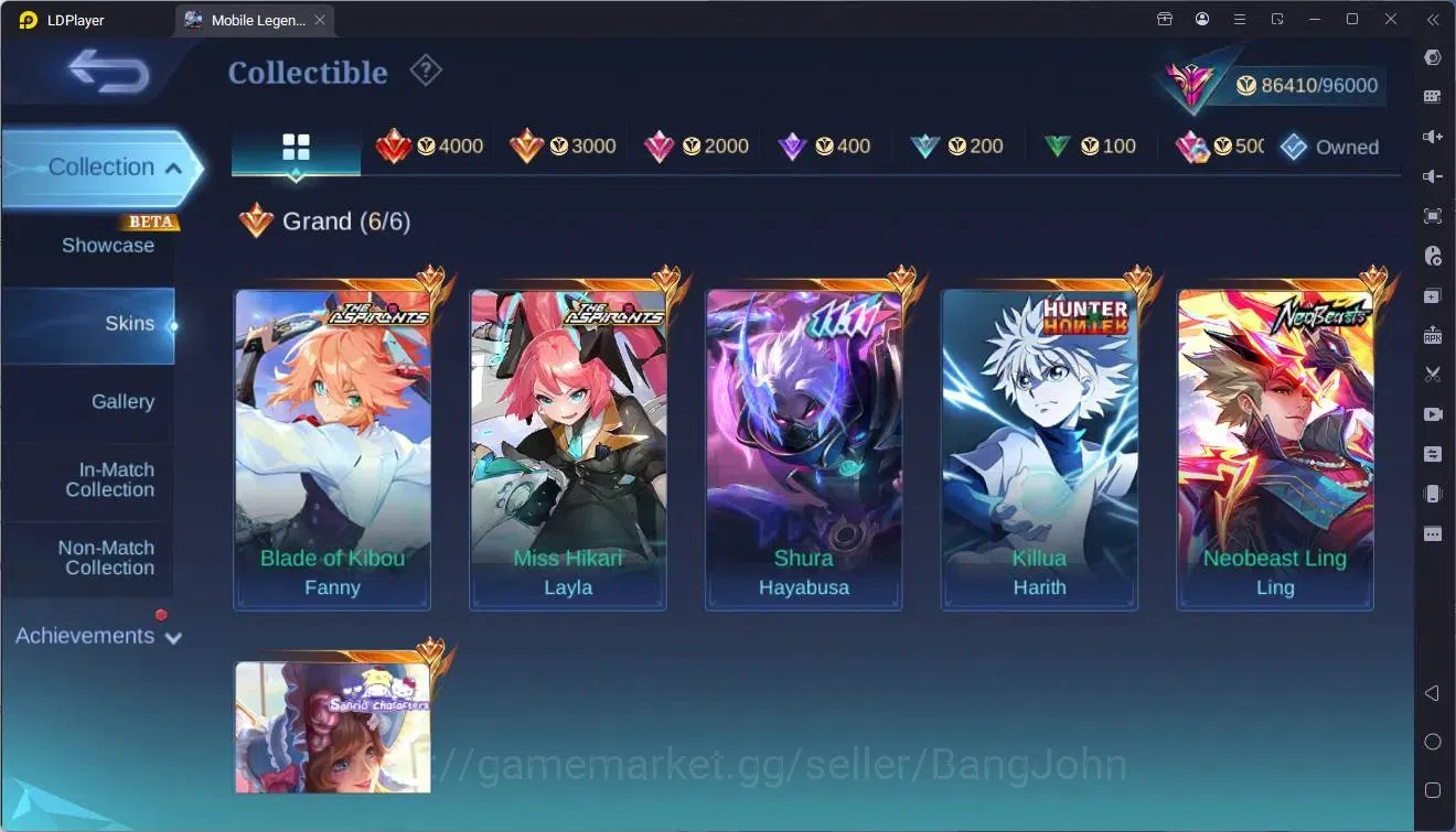 Mobile Legends: Bang Bang Accounts Global |Hero 133|Skin 315|Exalted|ASP Fanny,Layla| image 7