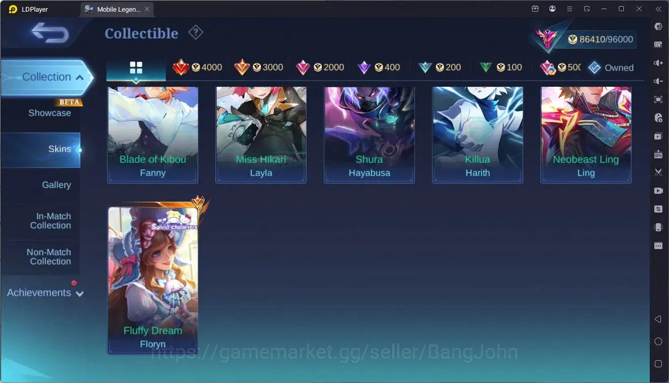 Mobile Legends: Bang Bang Accounts Global |Hero 133|Skin 315|Exalted|ASP Fanny,Layla| image 8
