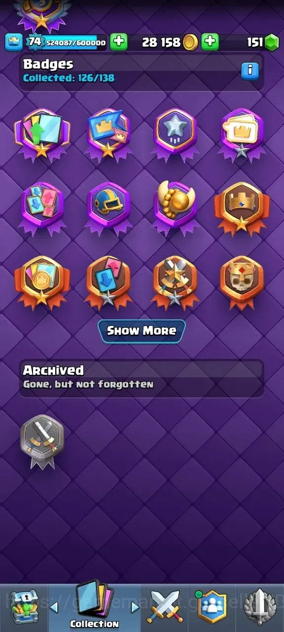 Clash Royale Accounts Lv 74|Trophy 13012|KTL 15|Card121|21 Max|5 Hero|18 image 15