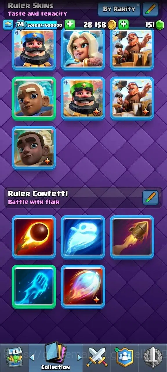 Clash Royale Accounts Lv 74|Trophy 13012|KTL 15|Card121|21 Max|5 Hero|18 image 20