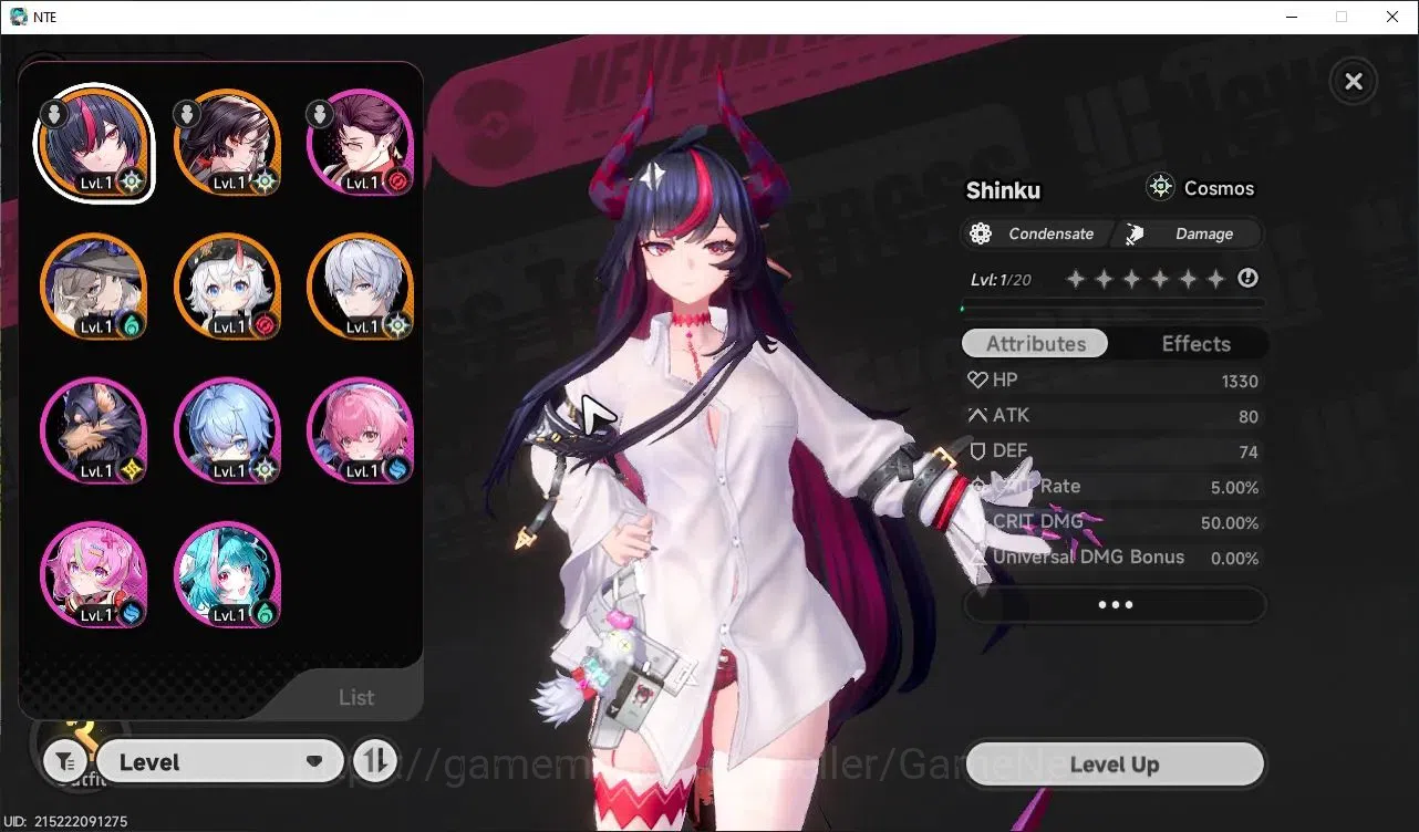Neverness to Everness Accounts GLOBAL NA|HL 3| 5 S-Class 2 Limited (Shinku, Lacrimosa)| Orchid Breeze Glider|Selector 1