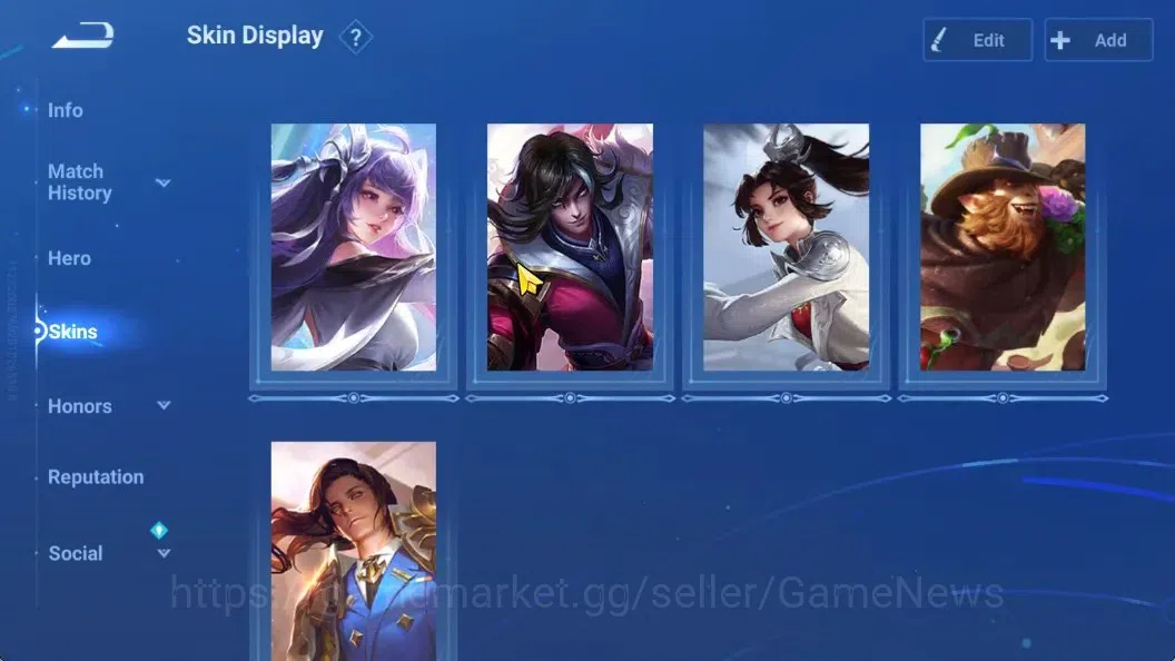 Honor of Kings Accounts Hero 34 Skin 29 | Legend Skin Selection Chest |2 L image 5
