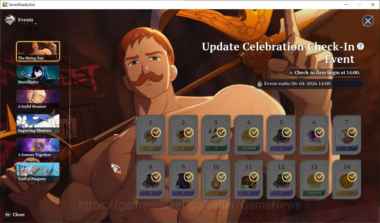 The Seven Deadly Sins: Origin Accounts SEA|Lvl 42|7 SSR|EscanorP6,MeliodasP5,GuilaP5,Mann image 18
