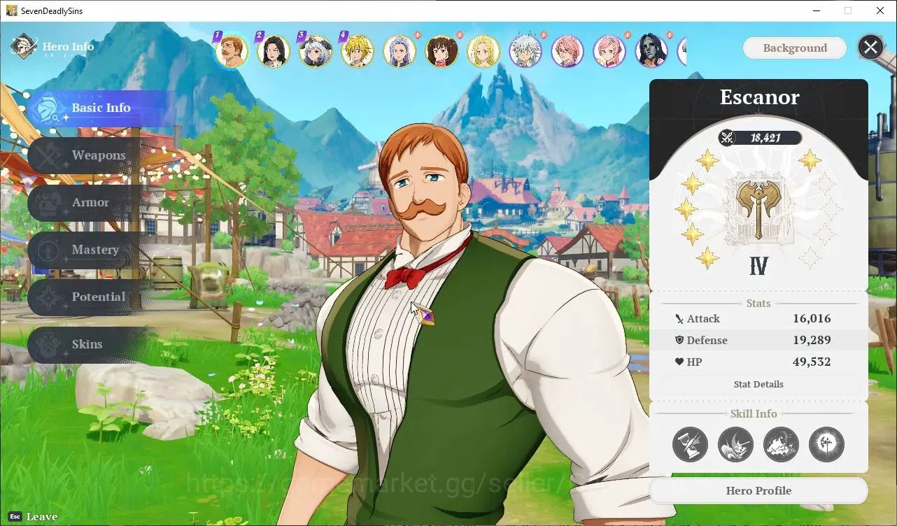 The Seven Deadly Sins: Origin Accounts SEA|Lvl 42|7 SSR|EscanorP6,MeliodasP5,GuilaP5,Mann image 3