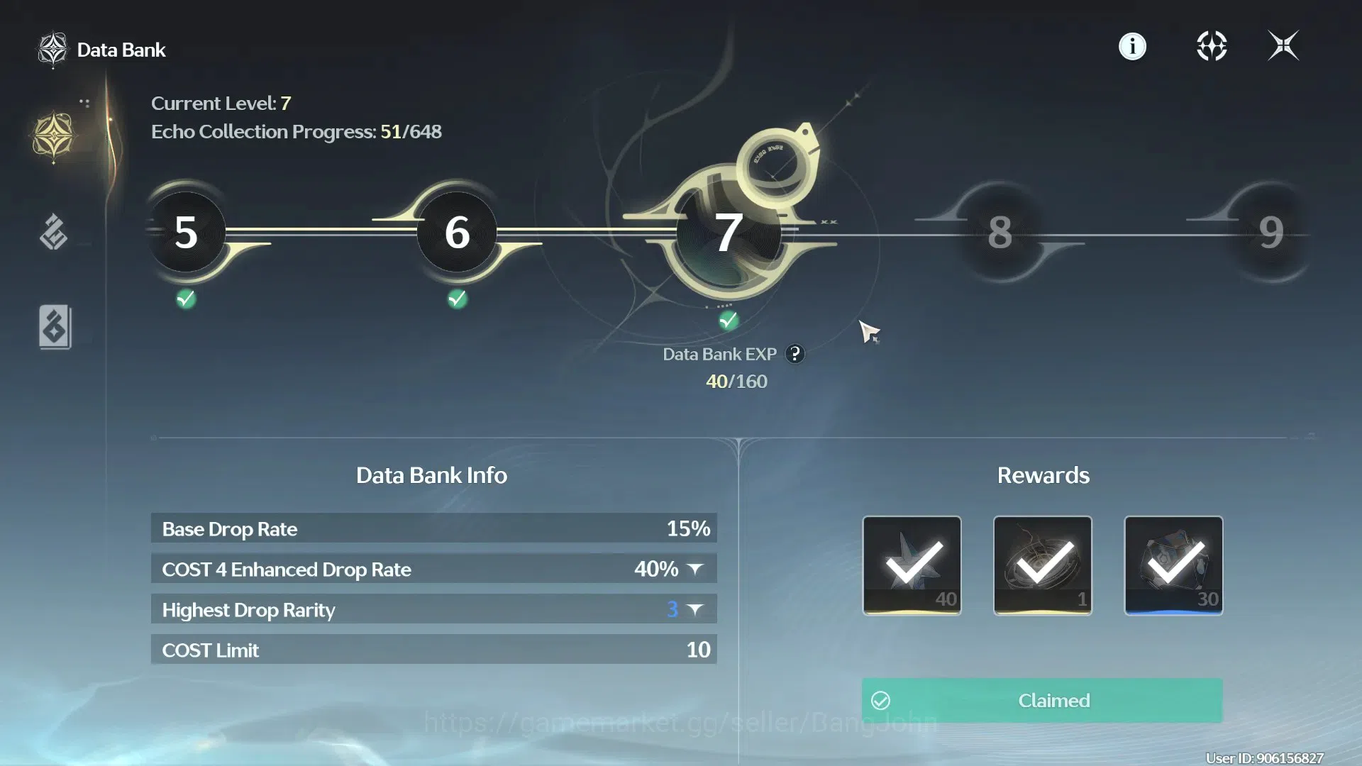 Wuthering Waves Accounts SEA|UL 28 | Rank 3 | Hiyuki L40, Shorekeeper L40,  image 8