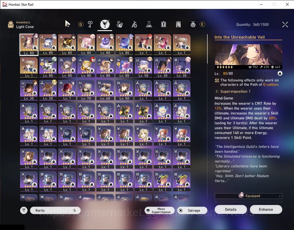 Honkai Star Rail Accounts Asia|TL 70|Herta Prem Team|10 Limited|[SW LV.999 E image 9