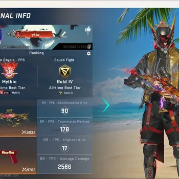 Blood Strike Accounts Collab Skin ASIA|2 Eternal Gun:Galil-Blight's Embrace&MP7-Tidesong|2 Collab Gun [OPM]|1 Limited & 5