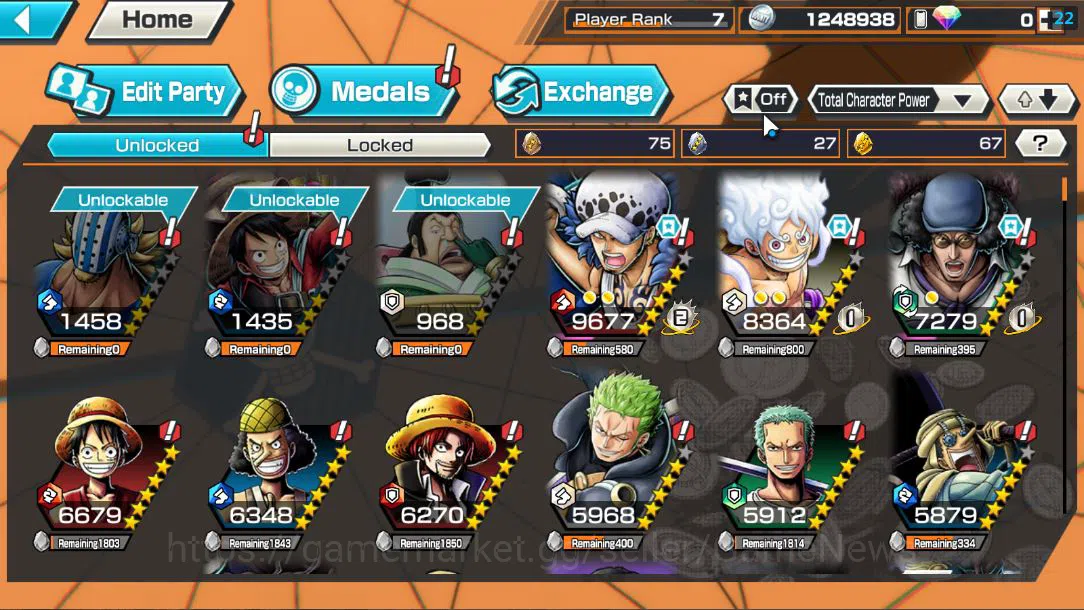 One Piece Bounty Rush Accounts Global |EX 6 |TFE D.Luffy,Blackbeard Pirates Kuzan image 9
