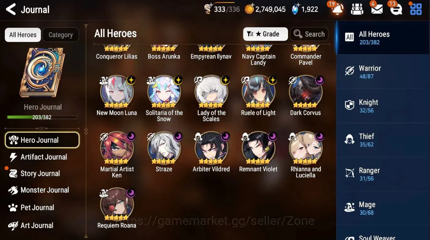 Epic Seven Accounts Global|Unverif|16ML (LOTScales, Straze, Rinak)Etc. image 2