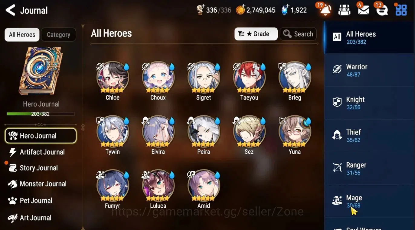 Epic Seven Accounts Global|Unverif|16ML (LOTScales, Straze, Rinak)Etc. image 4