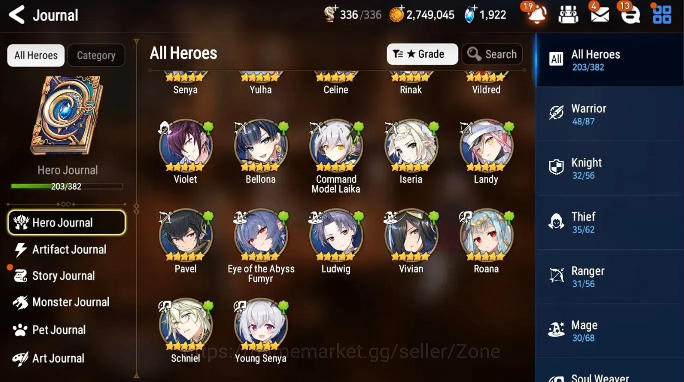 Epic Seven Accounts Global|Unverif|16ML (LOTScales, Straze, Rinak)Etc. image 6
