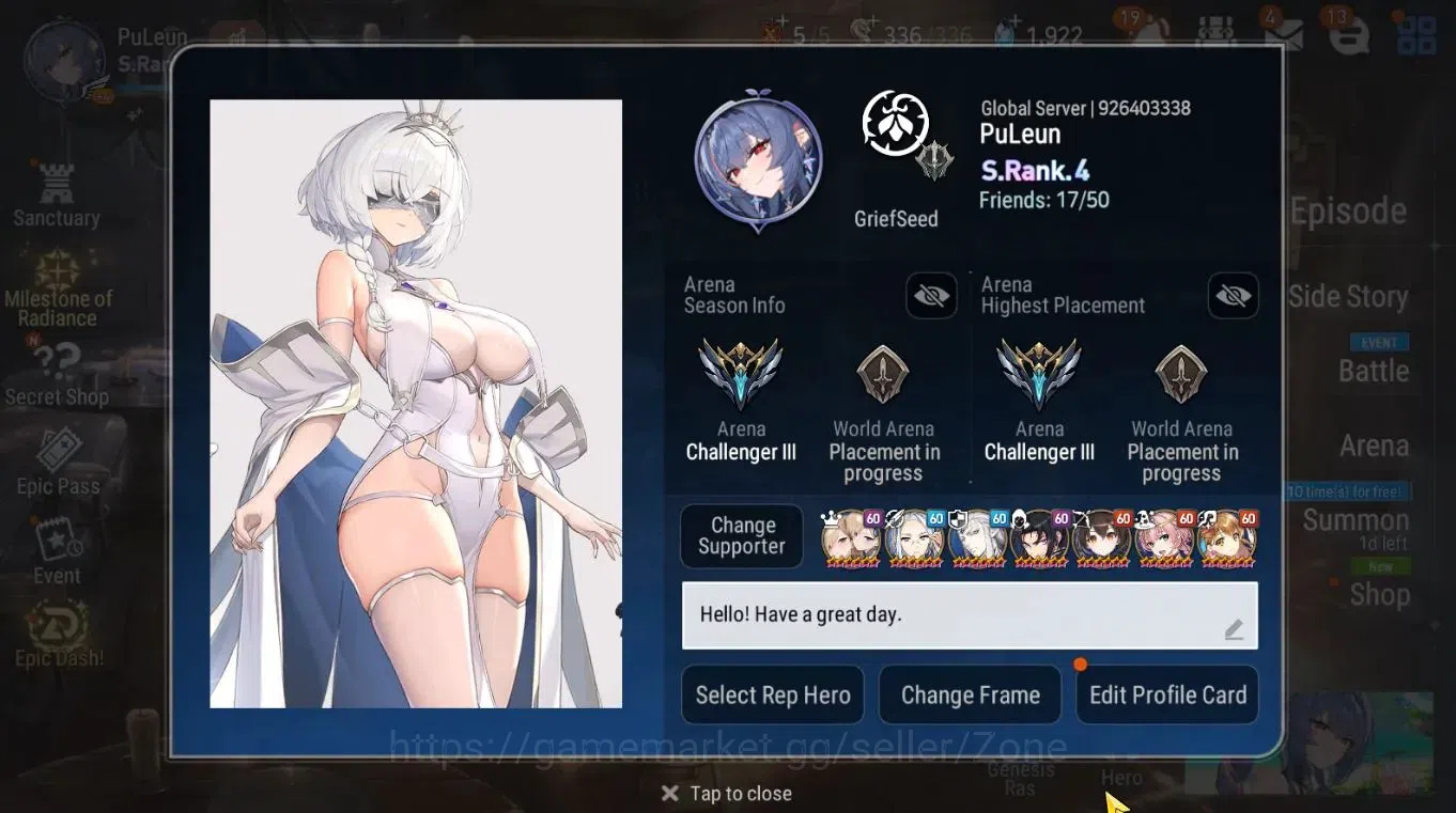 Epic Seven Accounts Global|Unverif|16ML (LOTScales, Straze, Rinak)Etc. image 7
