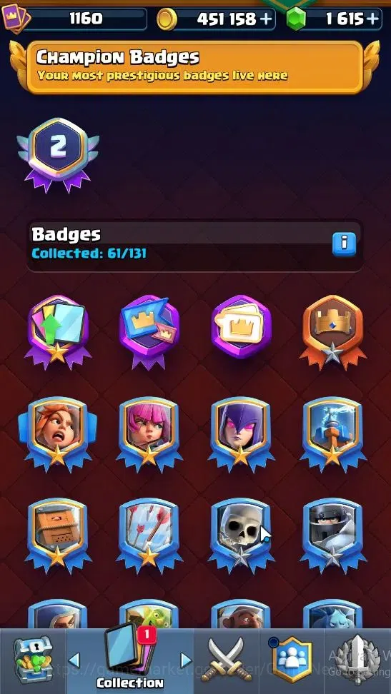 Clash Royale Accounts High-End Lvl 1160|Trophy 6803|KTL 12|Card 116|1 Hero 5 EVO 3 Champ 20 Legend ,33 Epic,30 Rare,29 10