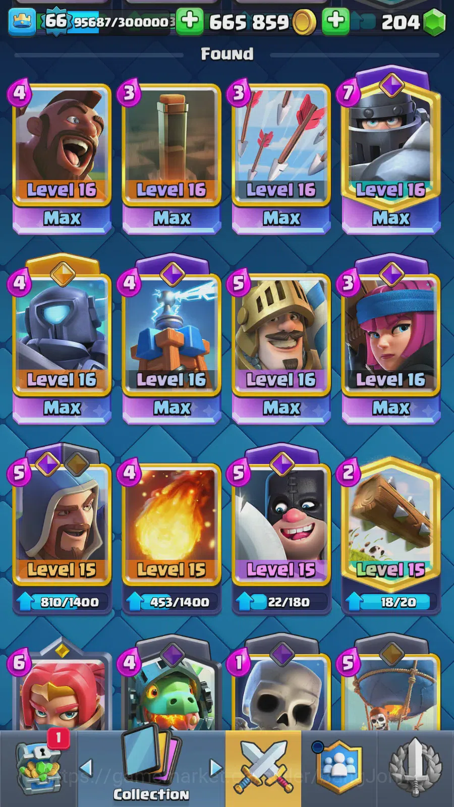 Clash Royale Accounts Lv 66|Trophy 12732|KTL 15|LimitedSkin|Card121|8Max image 5