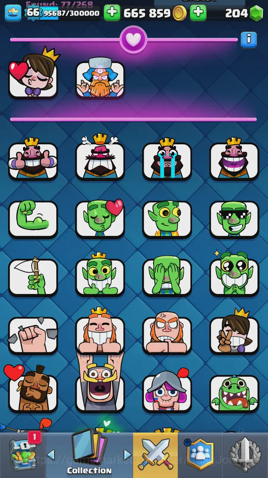 Clash Royale Accounts Lv 66|Trophy 12732|KTL 15|LimitedSkin|Card121|8Max image 7