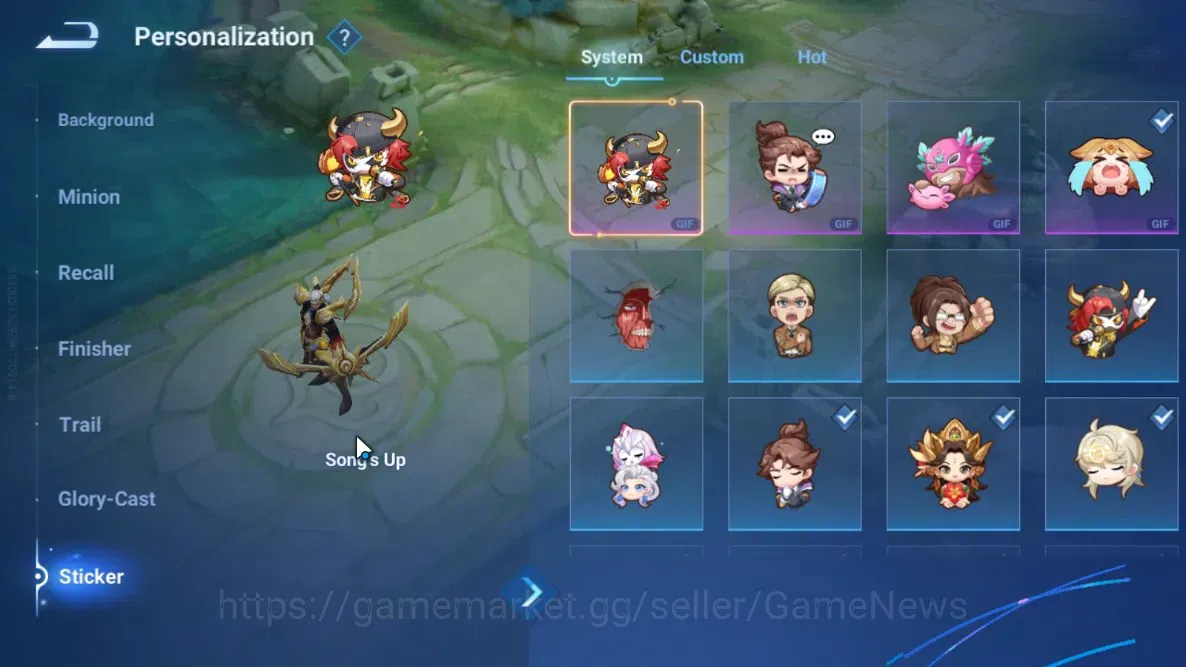 Honor of Kings Accounts Rare Skin Hero 79 Skin 53|Legend Angela,Limited Wang Zhaojun,Lny Da Qiao,AoT Heino,JJK Garo,5 13