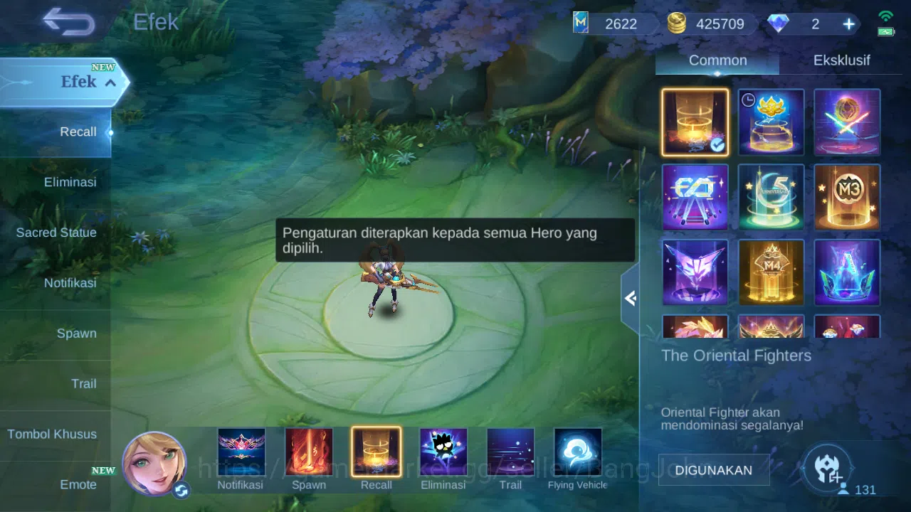 Mobile Legends: Bang Bang Accounts Hero 131 Skin 269 | Zodiac Helcurt | Lightborn Har image 12
