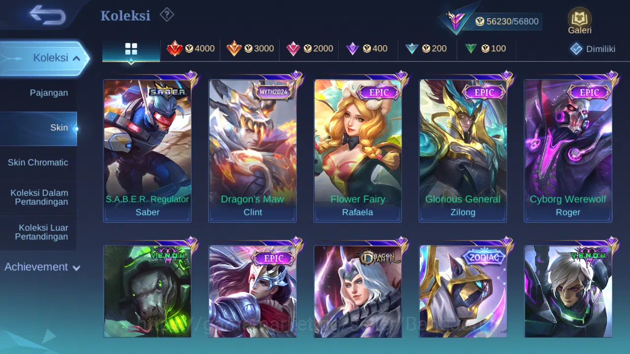 Mobile Legends: Bang Bang Accounts Hero 131 Skin 269 | Zodiac Helcurt | Lightborn Har image 4