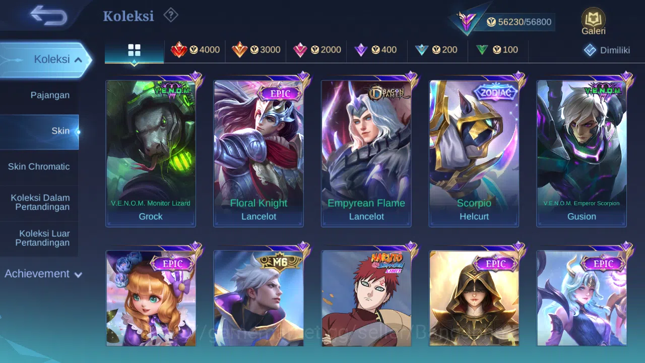 Mobile Legends: Bang Bang Accounts Hero 131 Skin 269 | Zodiac Helcurt | Lightborn Har image 5