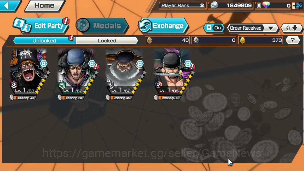 One Piece Bounty Rush Accounts Starter Global|4 EX|TFE Marshal D Teach,T5E St. Saturn,Raid On Onigashima Roronoa Zoro,BP 3