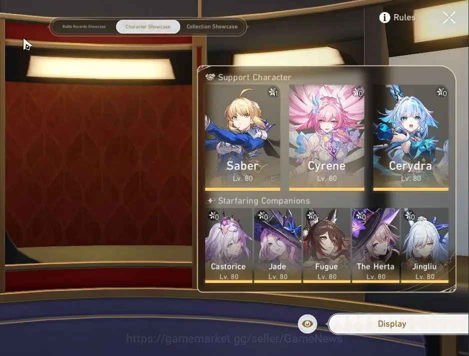 Honkai Star Rail Accounts Others Asia|TL 70|22 Limited|(Castorice,Cyrene,Saber E1)+Sign The Herta,Yao 2