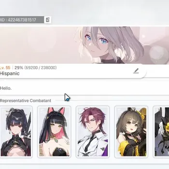 Chaos Zero Nightmare Accounts Global|Lv 55|4SSR 1Limited  (RossweisseM2,Rita,Kayron,Veronica|4 Selector ON|182