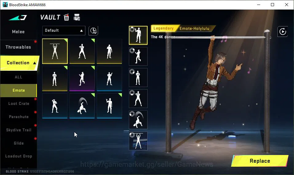 Blood Strike Accounts ASIA|Collab AOT[Mikasa,M700-Thunder Gun]|5 ULTRA[H image 12