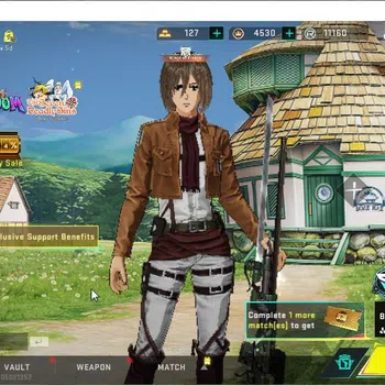 Blood Strike Collab Skin ASIA|Collab AOT[Mikasa,M700-Thunder Gun]|5 ULTRA[H image 1