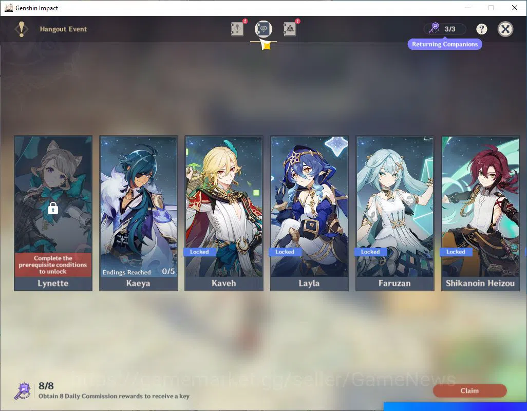 Genshin Impact Accounts ASIA|AR 60|13 Limited+15(*5Weapon)|[Yelan,Hutao,Ka image 15