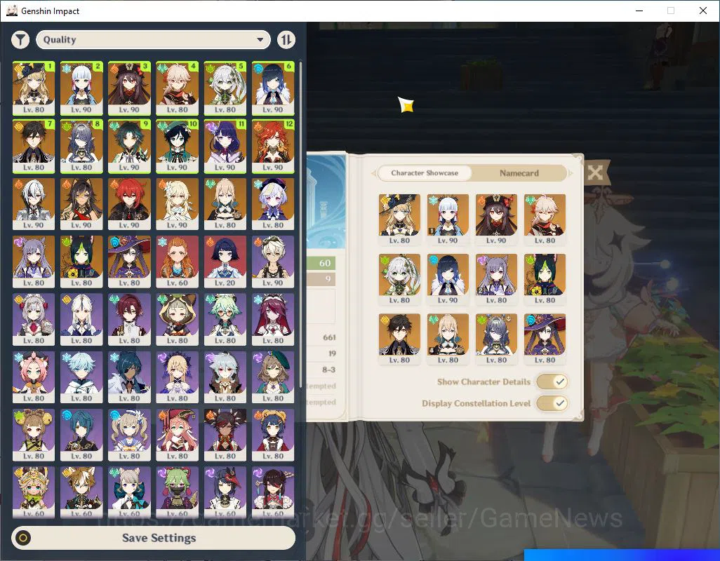 Genshin Impact Accounts ASIA|AR 60|13 Limited+15(*5Weapon)|[Yelan,Hutao,Ka image 2