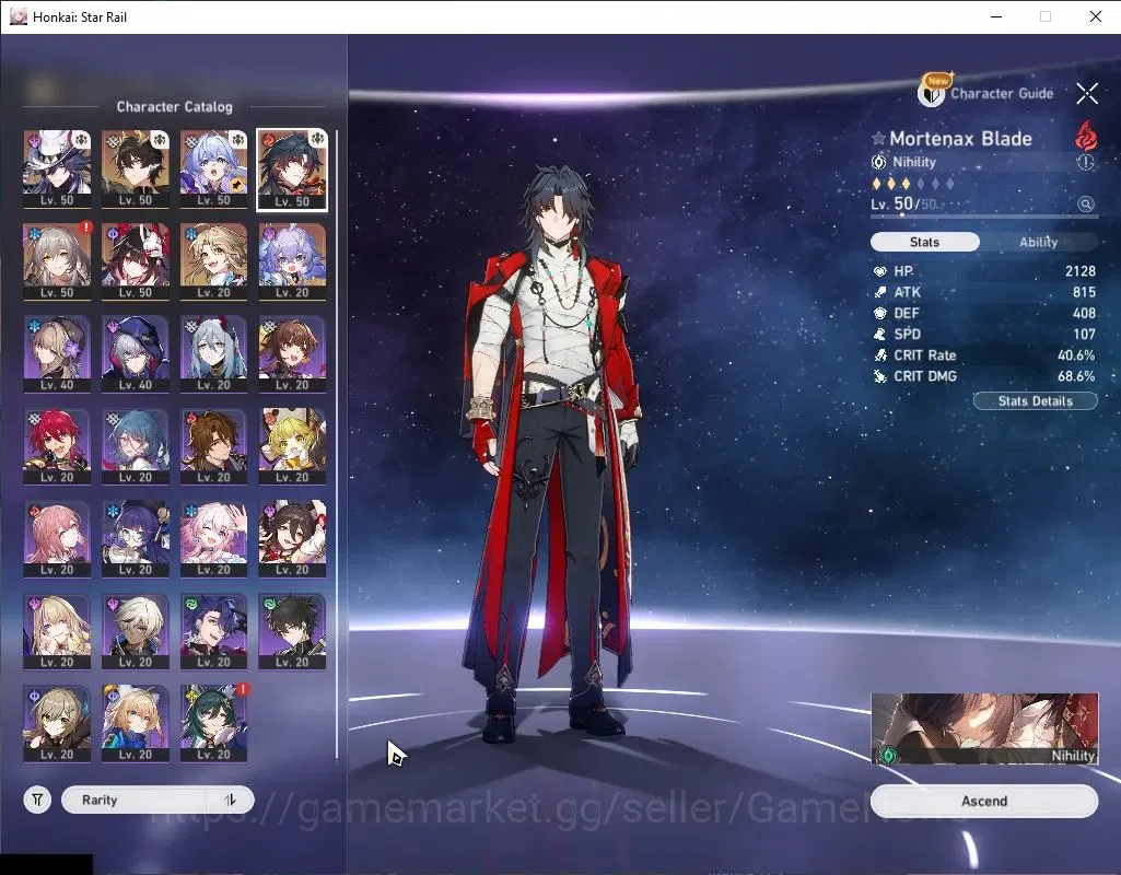 Honkai Star Rail Accounts Asia|TL 35|5 Limited|RobinE1,Mortenax Blade,Ashvei image 4