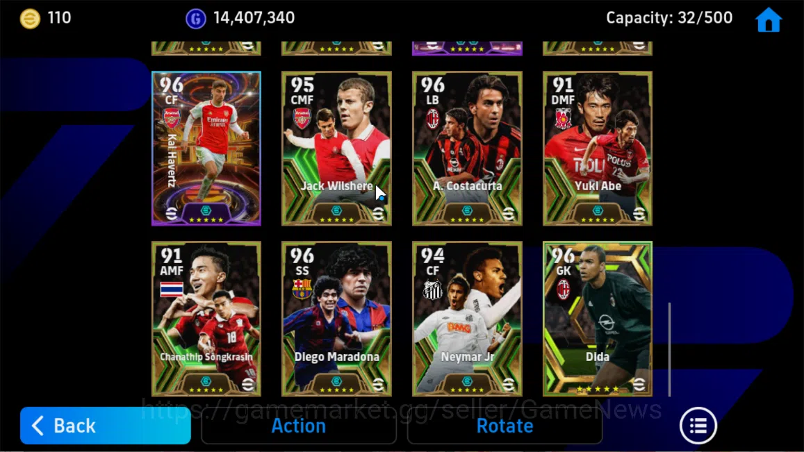 eFootball Accounts Mobile|Big Time Ronaldinho Gaucho,Eden Hazard(Phen image 9