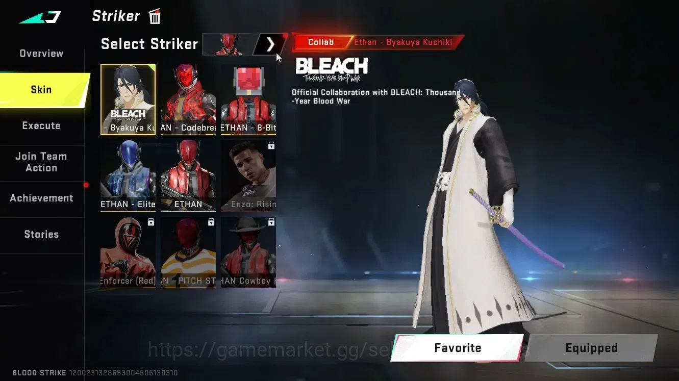 Blood Strike Accounts Asia|ETERNAL AK47 Lv3|Collab BLEACH[Byakuya]+TR[Ta image 5