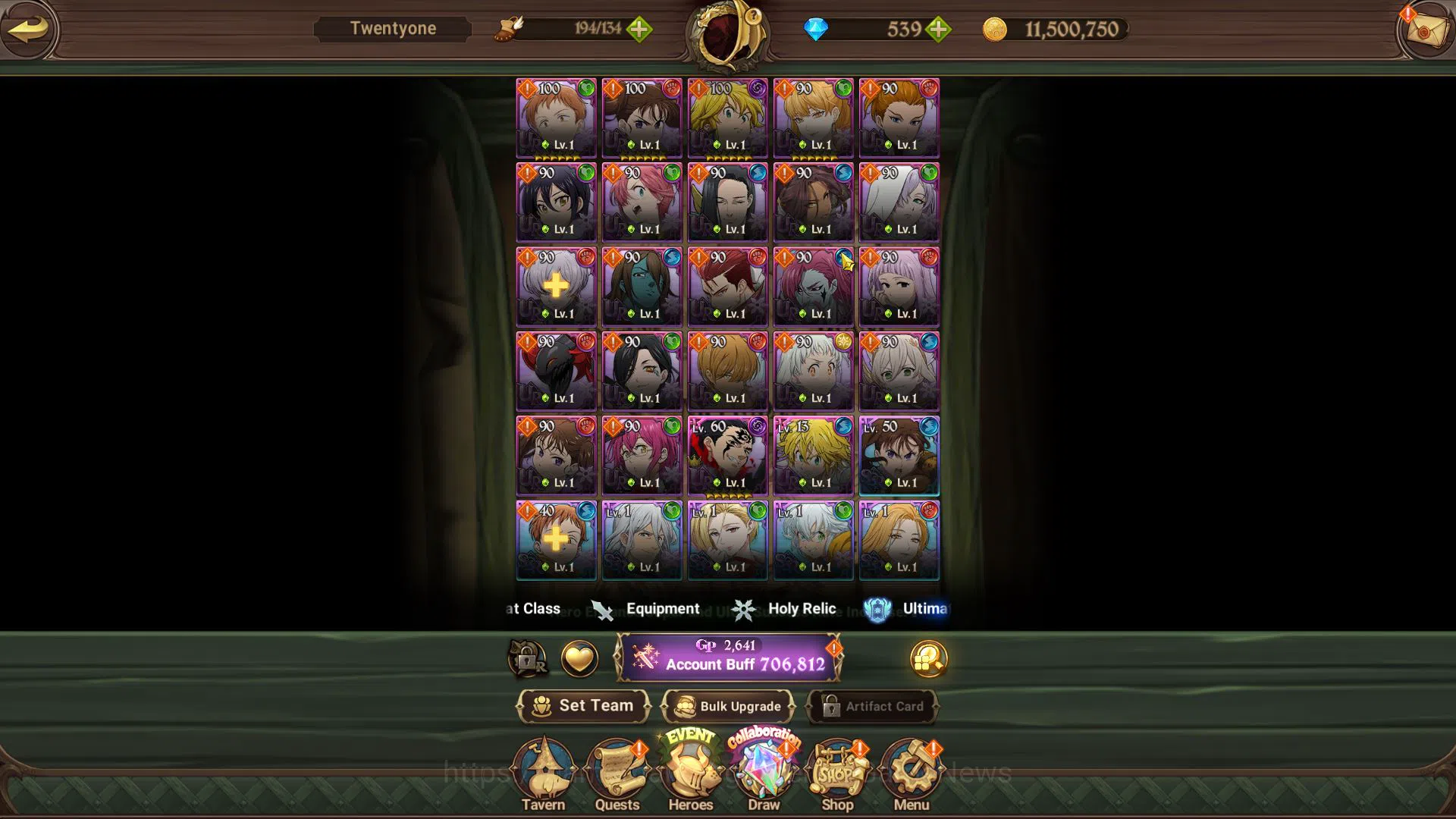 The Seven Deadly Sins: Grand Cross Accounts Asia|743K CC|Starter Ch5| 2 UR + 539 DM |Oppressor image 4