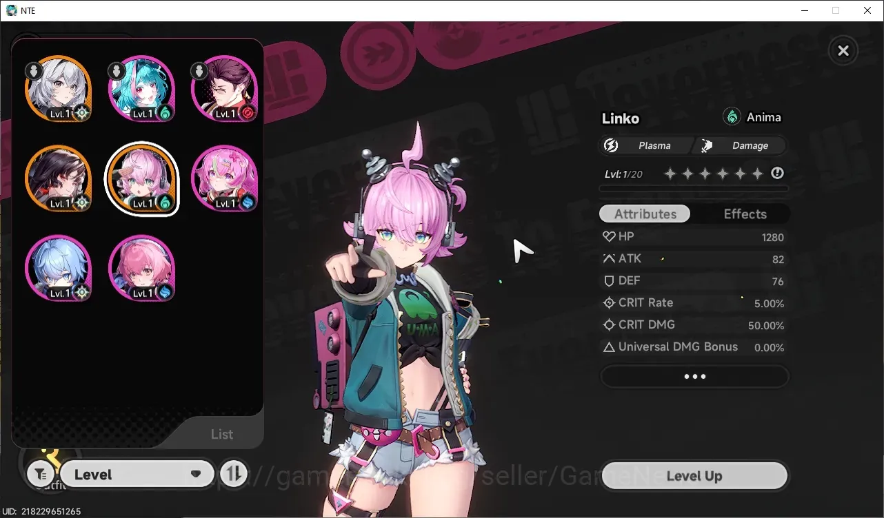 Neverness to Everness Accounts GLOBAL NA|HL 3|2 S-Class Limited| Linko & Hotori |5 A-Class|2 S-Class Selector|6 FD|Underboss 1