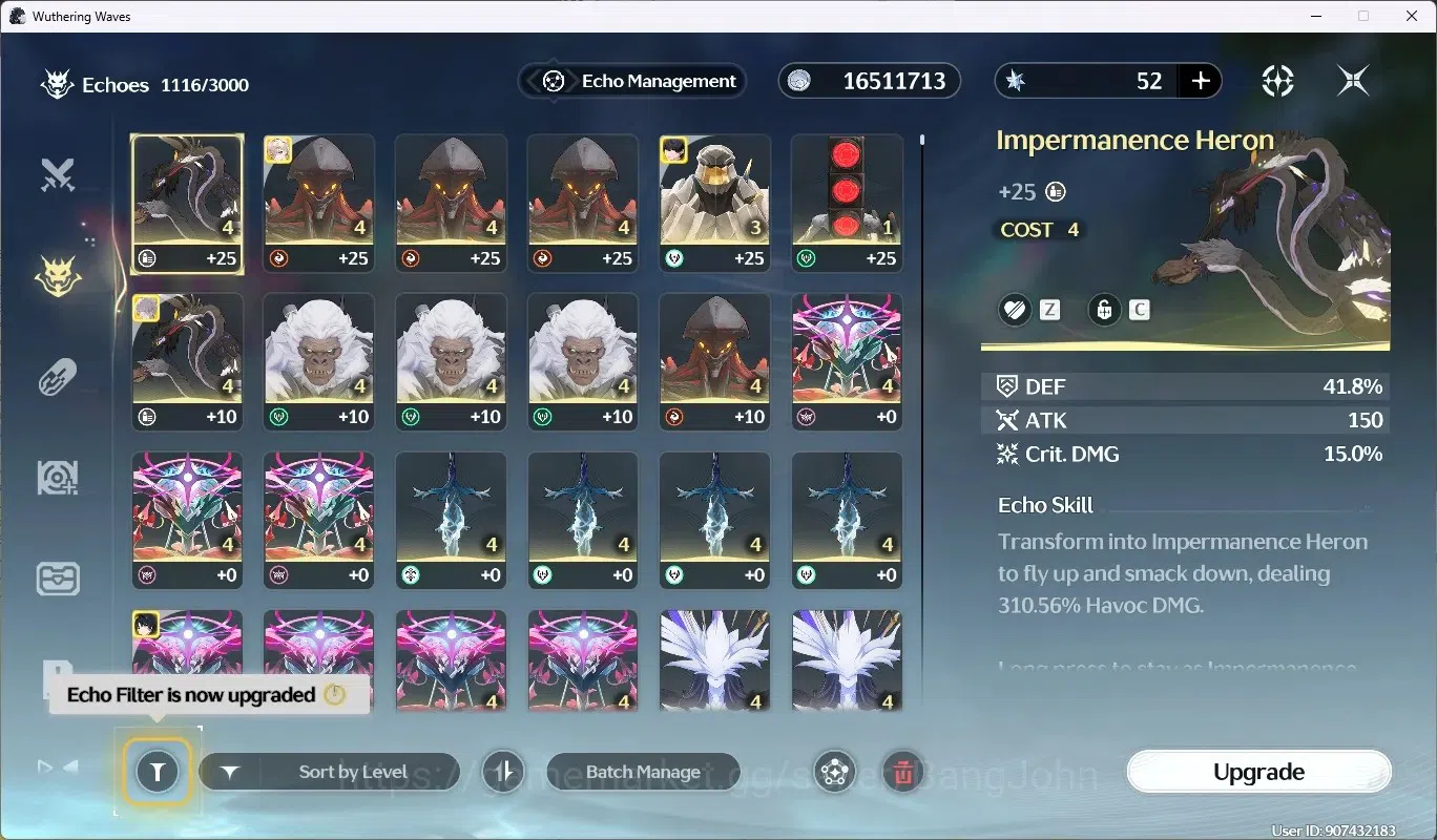 Wuthering Waves Accounts SEA|UL49|Rank5|5CharLimit[Hiyuki RC2(Sign),Lynae R image 4